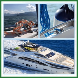 Motoforti 6 Inch Flagpole Cleat Hook Boat Deck Rope Cleat Stainless Steel Long-lasting