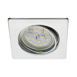 Trango® 6 LED Dimmable Square Recessed Downlight including 6X6 W LED Module Only 3 cm Depth TG6729-068SMD Chrom