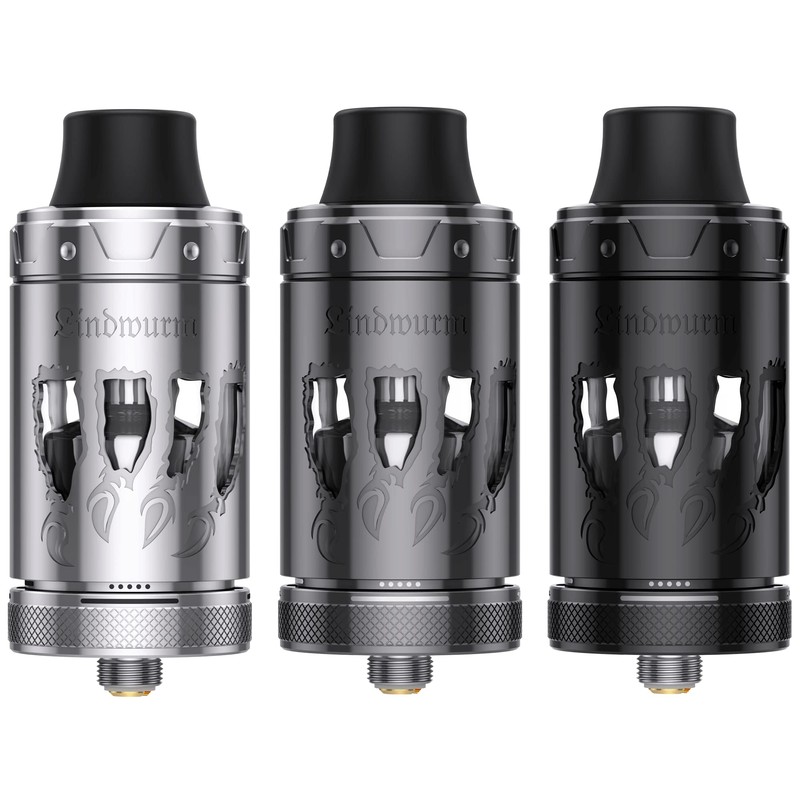 Vapefly Lindwurm RTA Self-Winding Evaporator, 25.2 mm, 5 ml, Gunmetal