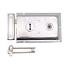Traditional Rim Sashlock Polished Chrome Surface Mounted Lock 156 x