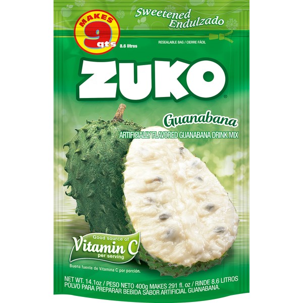 Zuko Guanabana Instant Powder Drink Family Pack, 14.1 oz, Pack