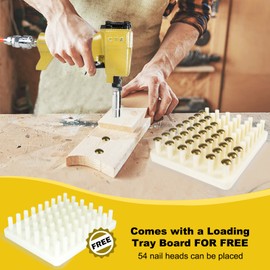 CTS 1620 Pneumatic Upholstery Decorative Tack Nail Gun, 41/64" (16.20mm) Head Diameter Air Finish Deco Nailer for Furniture, Home Decor