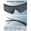 KALIYADI Polarized-Sunglasses Men Polarized Cycling-Sunglasses: Sports Sun Glasses for Running