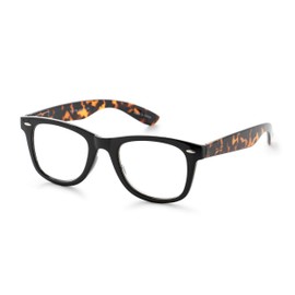 OPTIMUM OPTICAL Blue Light Filtering Scratch-Resistant Lens Wayfarer Frame Magnifying Reading Glasses - Specs Appeal, +1.75