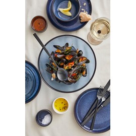 BITZ Serving Spoon, Stainless Steel, Length 24 cm, Black