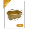 Niche Plus Disposable Containers with Lid, Unbleached, Bento Containers, 25.5