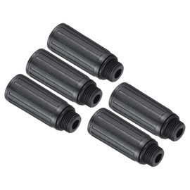 PATIKIL Air Compressor Oil Cap Plug, 5 Pcs 15.5mm Replacement Oil Fill Breather Vent Cap for Common Air Compressor, Black