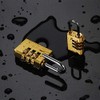3 Digit Combination Lock, Brass Combination Padlock for Indoor and