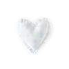 LOVESHACKFANCY Women's Heart Ruffle Pillow, Bluebell, One Size