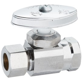 BrassCraft OR32X C1 1/2" FIP Inlet x 1/2" O.D Compression Outlet Multi-Turn Straight Valve