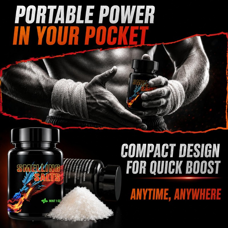 Smelling Salts Wake Up for Athletes Powerlifting 1 OZ Mint