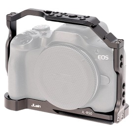 Foto4easy r50 cage rig for Canon EOS R50 Mirrorless Camera,Quick Release Plate for Arca-Swiss,1/4" & 3/8" Screw Holes and Cold Shoe Mount for Camera Accessories