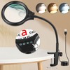 JUOIFIP Lupe mit Licht und Clip- 10X 20X Desktop Lupenlampe