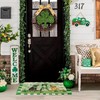 Kuyuayee St. Patricks Day Shamrock Doormat 30x17 Inch Green Irish/Celtic