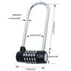 Maizoon Combination Lock Large Lengthened Beam 5 Digital Resettable Code