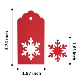 Paper Tags Kraft Christmas Tags Hang Labels Christmas Tree Snowflake Design for Christmas Favor,DIY Arts and Crafts Wedding Supply with 150 Pieces 30 Meters Twine