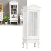 1:12 Doll House Miniature Cabinet Wooden Simulation White Arc Roof