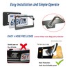 Anti Theft License Plate Frames, Matte Black, Security Screws