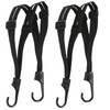Pack of 2 Elastic Straps with Hooks, Pannier Rack Tie