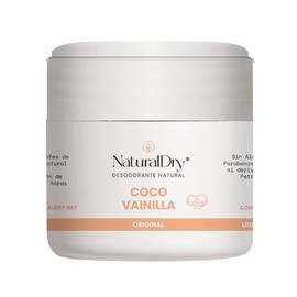 NaturalDry - Desodorante Natural Coco Vainilla 60 gramos  Original  Sin Aluminio ni Derivados del Petrleo  Sin Parabenos - En Crema (1 unidad)        