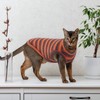 OUOBOB Sphynx Cat Clothes, Breathable Hairless Cat Shirts, Stripe Kitten