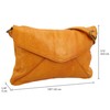 Gusti Umhängetasche Leder - Karisma Damen Handtasche Ledertasche Vintage Braun