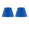 Set of 2 Royal Blue Fabric Table Lamp Shades, Lampshade