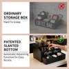 Coffee Bar Organizer for Countertop, 2-Tier Wood Station with Drawer,