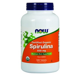 Now Spirulina 500 mg,500 Tablets