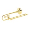 Sunrise Sound House Miniature Musical Instrument Trombone 1/4 Gold