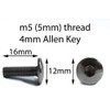 Speedy Fasteners Black Aluminium Motorcycle Wind Screen Windshield Bolts Washers