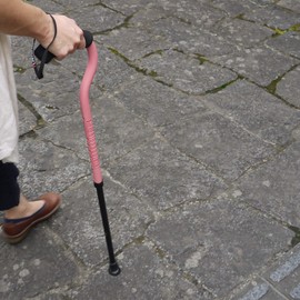 FLAMINGO2 (Flamingo 2) Cane (Shell Pink) / Magnesium Alloy Ultra Lightweight Fashionable Cane