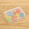 Pack of 6 Mini Rectangular Plastic Boxes, 10.5 x 7.5