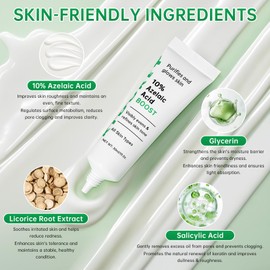 10% Azelaic Acid Booster Cream Gel, 2PCS Azelaic Acid Boost Cream for for Acne and Blemishes with Salicylic Acid, Balances Excess Sebum, Purifies Skin & Improves Skin Tone for All Skin Types