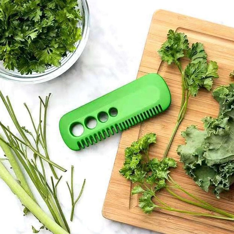 Green Leaf Herb Stripper,Vegetable Herb Eliminator Comb Kitchen Herb Leaf