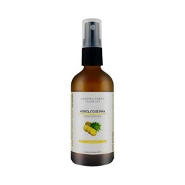 Nuestra Tierra Cosmética Hidrolato Orgánico de Piña, Loción Corpo Facial Despigmentante, 100ml, Todo Tipo de Piel