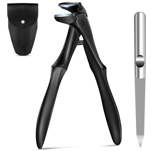 DRMODE Long Handled Toenail Clippers for Seniors, Angled Head Ergonomic