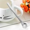 Set of 3 Coffee Spoons, Stainless Steel Cat Paw Spoon,