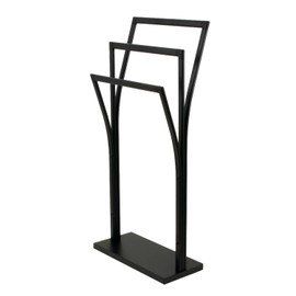 Kingston Brass SCC3300 Edenscape Freestanding Y-Style Towel-Rack, Matte Black 16.56 x 9.88 x 34.44