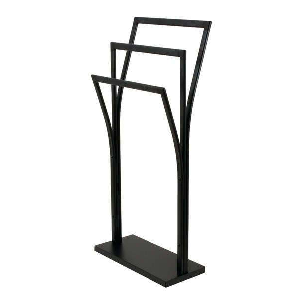 Kingston Brass SCC3300 Edenscape Freestanding Y-Style Towel-Rack, Matte Black 16.56