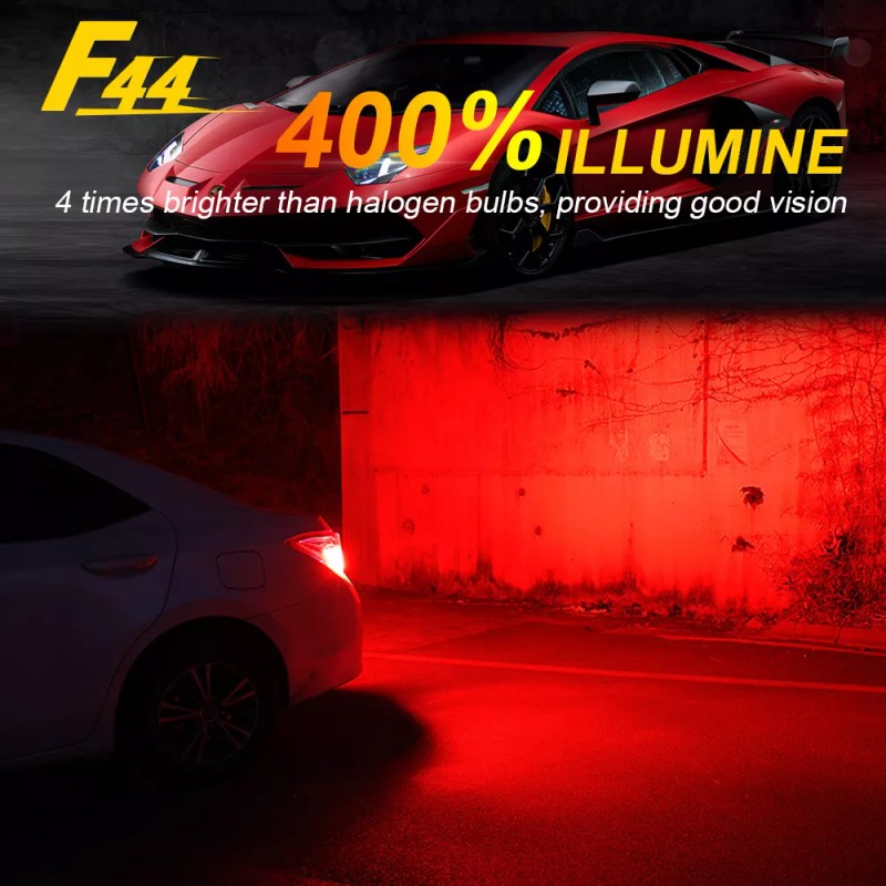 BMTxms 4x 3157 Red LED Strobe Flash Brake Tail Light
