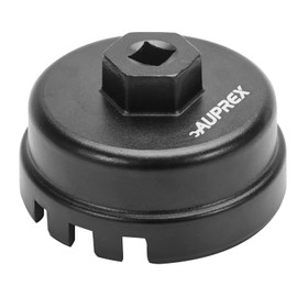 AUPREX Oil Filter Wrench Tool for Toyota Corolla, Prius, Prius Prime, Prius V, Matrix, CT200h, Scion iM/iQ/xD with 1.8 Liter Engines, 64mm 14 Flute Cup Style Oil Filter Removal Tool -6 Slots