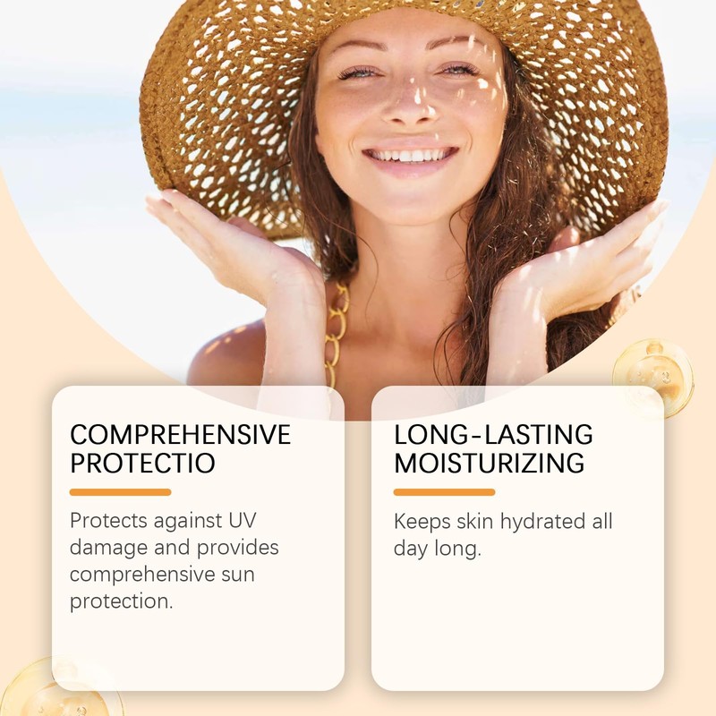 Collagen Sunscreen SPF 90 PA+++,Ultra High Protection Sunblock Against UVA/UVB,Factor