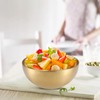 Generic Gold Stainless Steel Mixing Bowls, Round Modern Serving Bowls