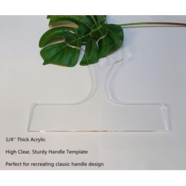 Leaves Handle Acrylic Router Template,Branch Charcuterie Board Handle Template for Woodworking or Craft (Style 1)