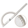 Stainless Steel Protractor, 0-180 Degree Goniometer Adjustable Arm Angle Gauges