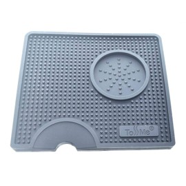 Coffee Tamper Mat For Coffee station I Espresso Silicone Mat I Coffee Tamping Pad,ToSSme TM-CO01 Black