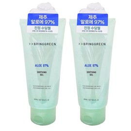 Bring Green [브링그린]브링그린 알로에 97% 수딩 젤 300ml 2개 [Bring Green] Bring Green Aloe 97% Soothing Gel 300ml 2 Pack