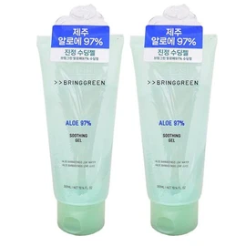 Bring Green [브링그린]브링그린 알로에 97% 수딩 젤 300ml 2개 [Bring Green] Bring Green Aloe 97% Soothing Gel 300ml 2 Pack