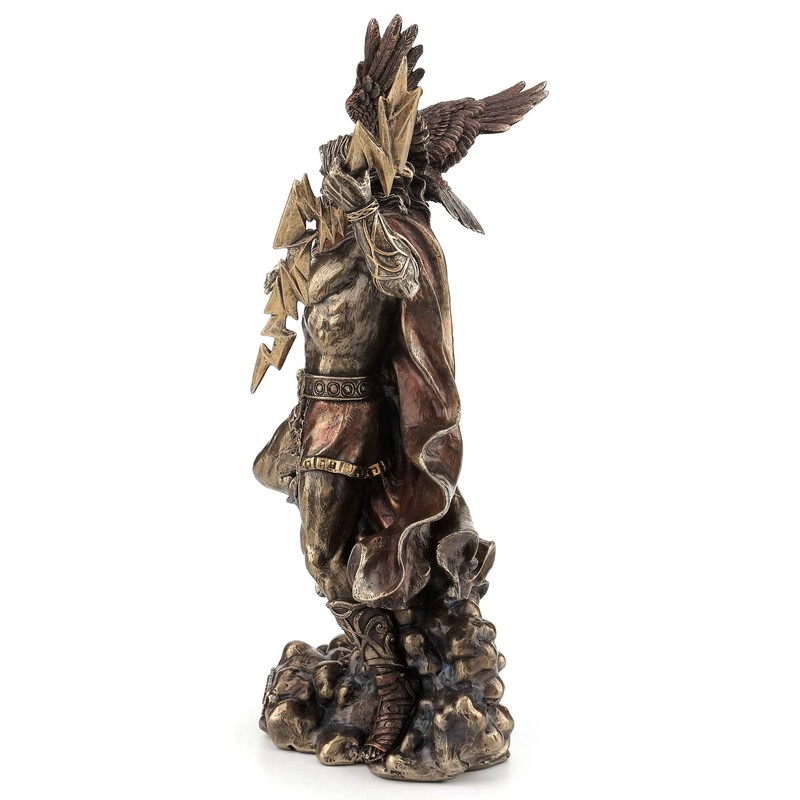 Veronese Design 11 3/4" Zeus Greek God Holding Thunderbolt with